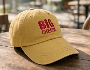 Adams Murrays Big Cheese Yellow Cotton Twill Adjustable Baseball Cap Strapback